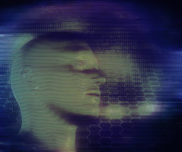 3d render male head with hologram style effect 1048 5770