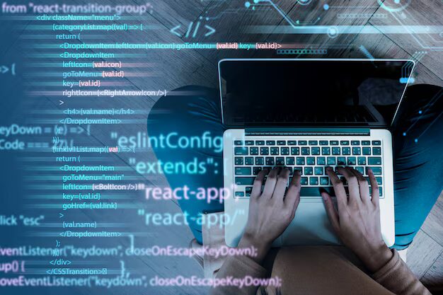 programming background with person working with codes computer 23 2150010133